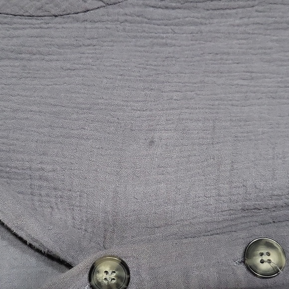 C&C California Womens L Shorts Romper Cotton Gauze Lightweight Pockets Utility - Picture 10 of 10